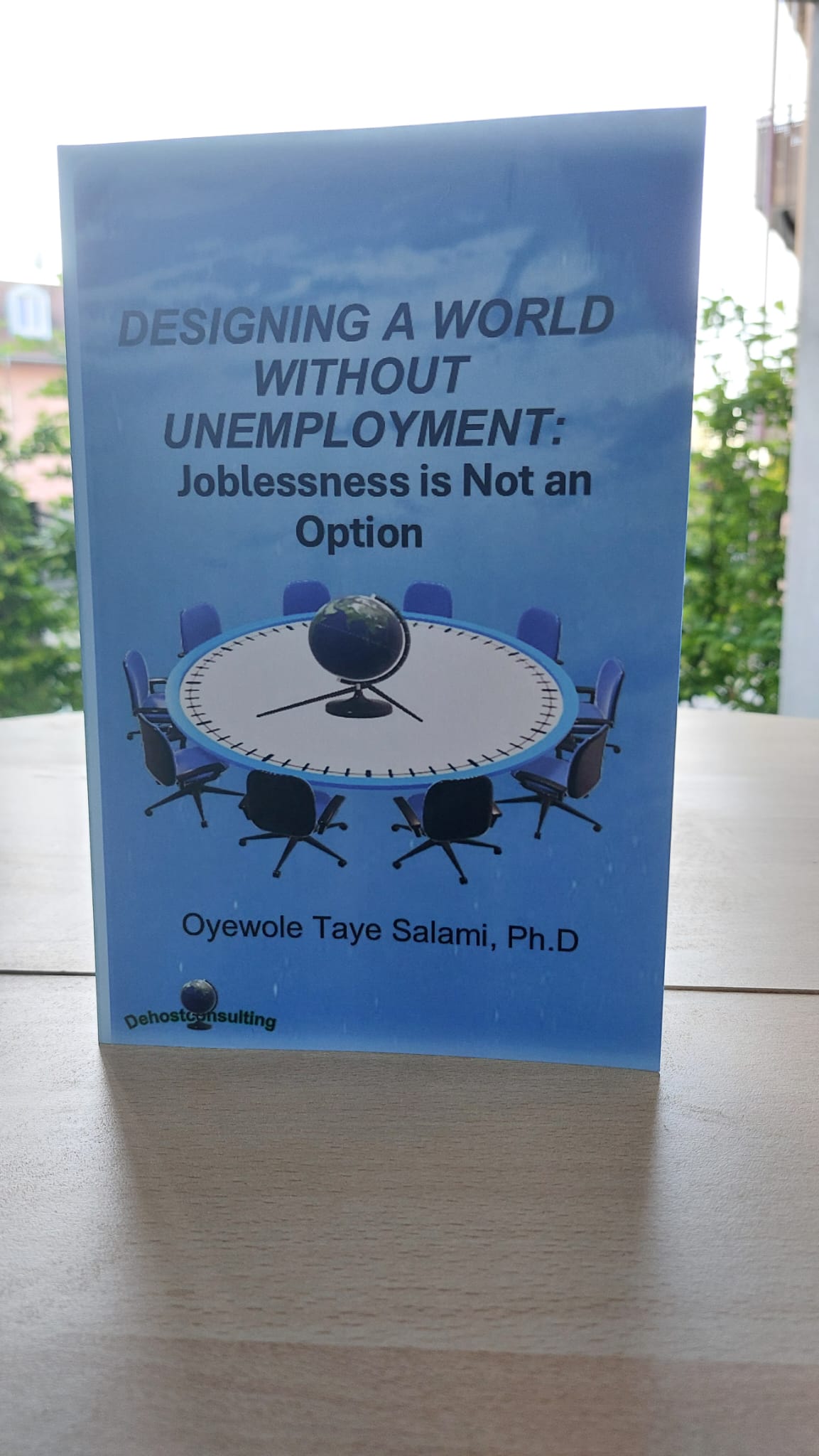 Original cover of Designing a World Without Unemployment by Dr. Oyewole Taye Salami